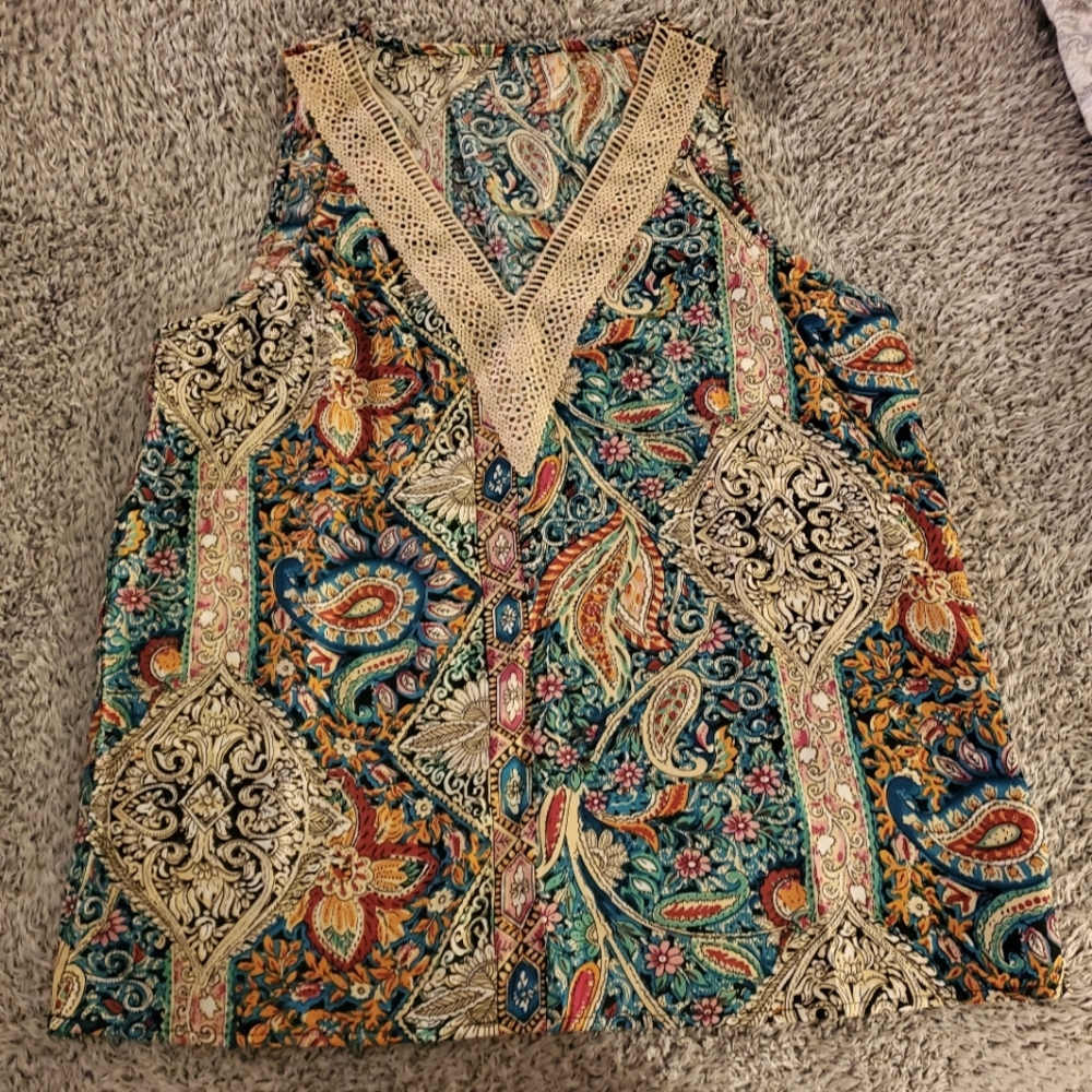 Jewel color women's tank